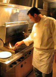 Chef Derek grills lamb chops