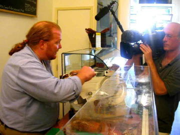 Taping Mario Batali